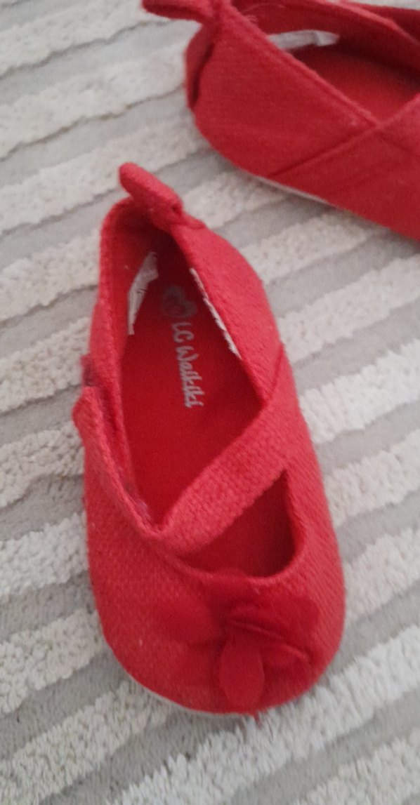 Kız Çocuk Kırmızı Fırfırlı Babet Ayakkabı - Görsel 4