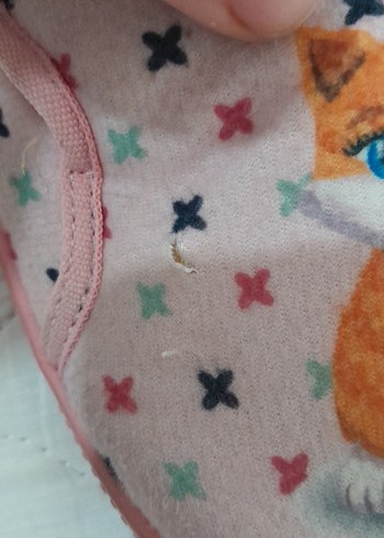 Kız Çocuk Pembe Kedili Sıcak Terlik - Görsel 2