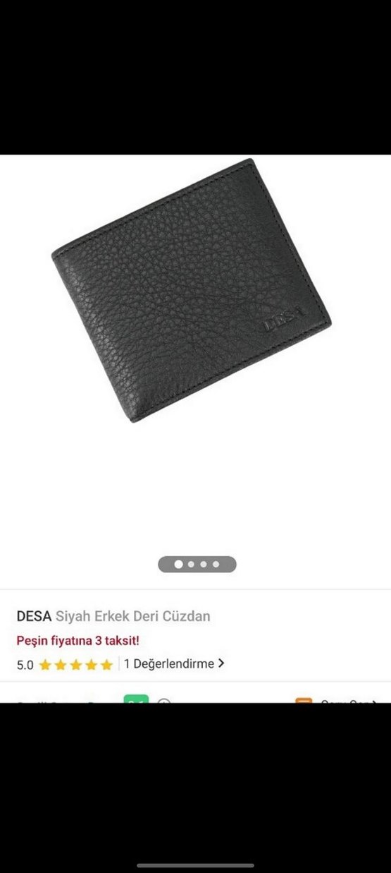 DESA Siyah Erkek Minimalist Cüzdan - Görsel 2