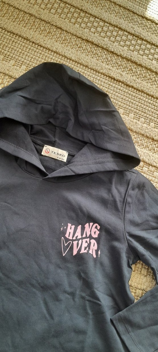 Kapüşonlu lacivert Kız Eşofman Takımı - Görsel 3