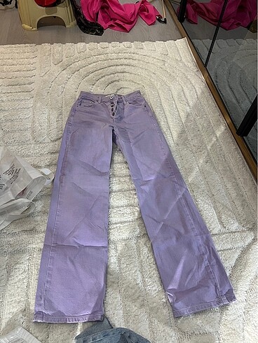 xs Beden mor Renk Mor pantolon
