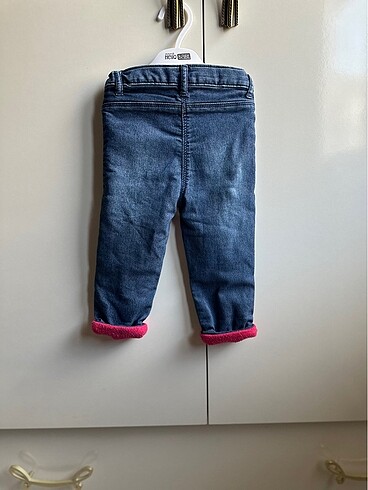 LC Waikiki Kız bebek içi polarlı kot pantolon