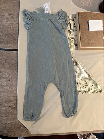 12-18 Ay Beden yeşil Renk H&m müslin bebek tulum