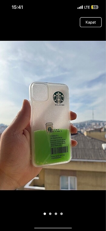 İphone 11 starbuck sulu kılıf