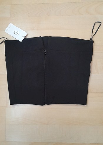 s Beden siyah Renk stradivarius crop üst