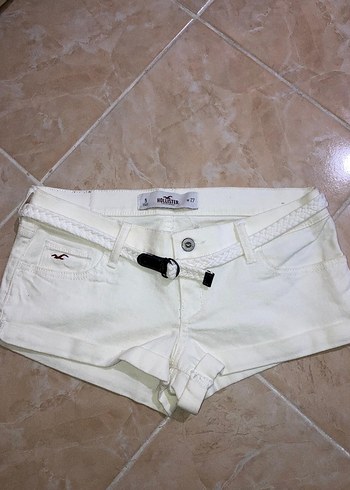 Hollister Mini Kemerli Kadın kot Şort