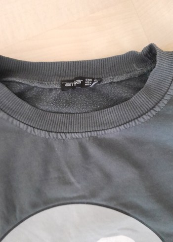 Gri Rock Punk Hard Rock Sweatshirt - Görsel 5