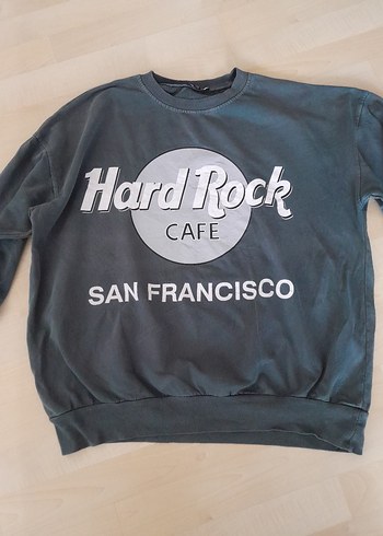 Gri Rock Punk Hard Rock Sweatshirt - Görsel 2