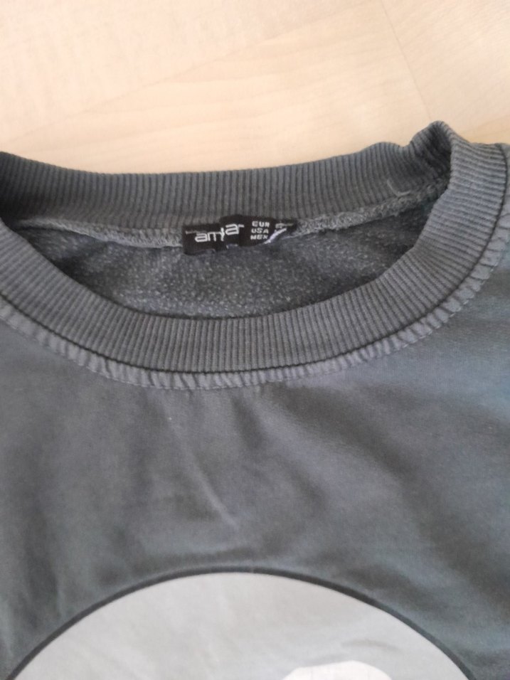 Gri Rock Punk Hard Rock Sweatshirt - Görsel 5