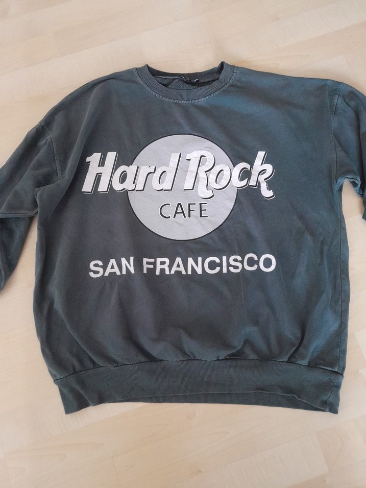 Gri Rock Punk Hard Rock Sweatshirt - Görsel 2