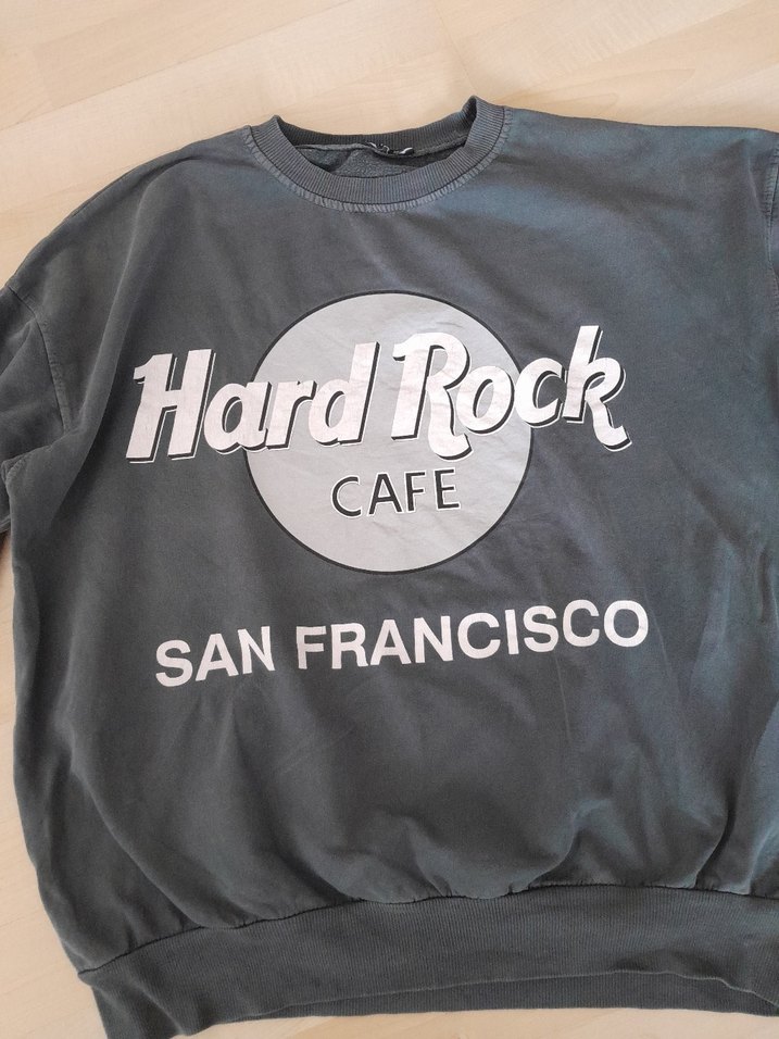 Gri Rock Punk Hard Rock Sweatshirt - Görsel 3