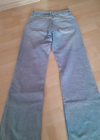 Bershka parıltılı simli pantolon - Görsel 7