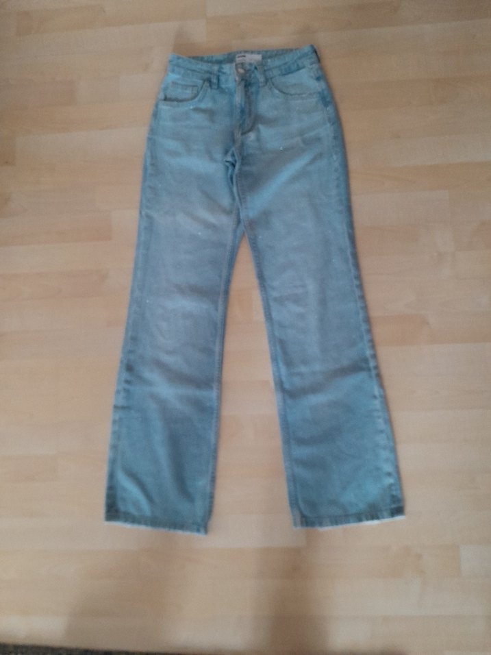 Bershka parıltılı simli pantolon - Görsel 3