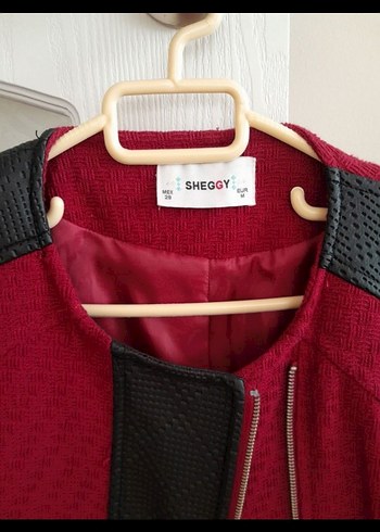 Kırmızı Fermuarlı Kadın Ceket - Görsel 2