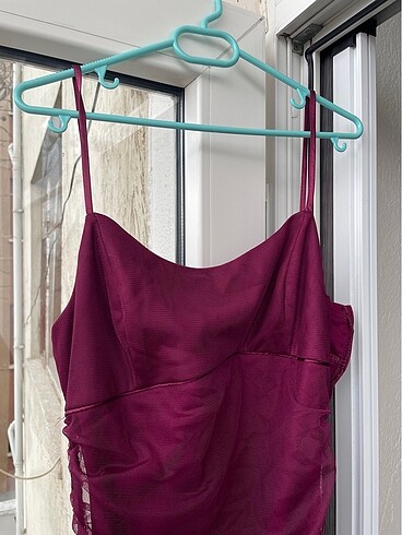 38 Beden bordo Renk Trendyolmilla vişne çürüğü 38 beden elbise