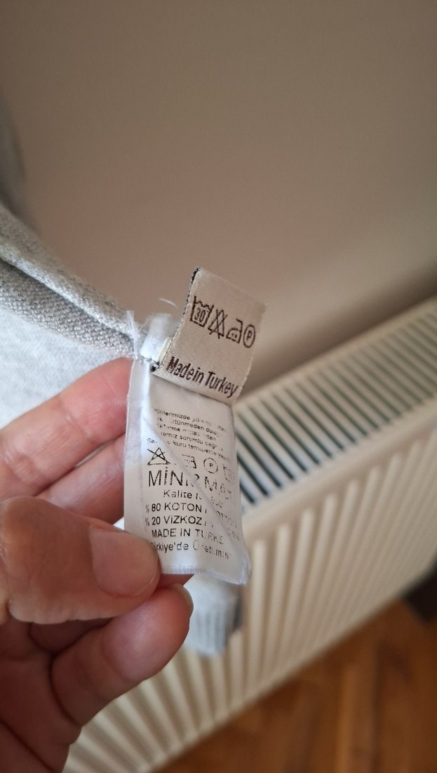 Gri Örgü Kadın Hırka V Yaka - Görsel 5