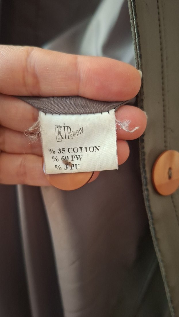 Zeytin Yesili Düğmeli Midi Deri Kadın Ceket - Görsel 4