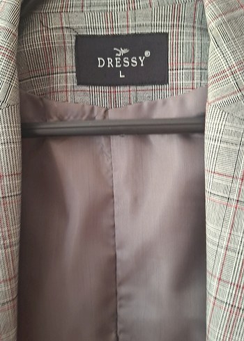 Diğer Gri Düğmeli Kadın Blazer Ceket