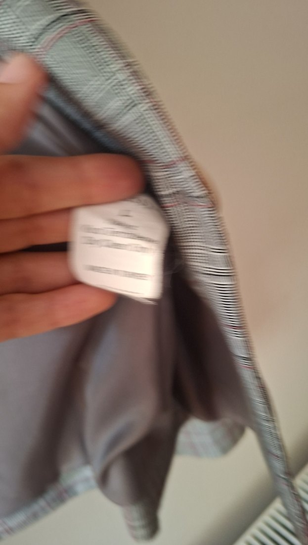 Gri Düğmeli Kadın Blazer Ceket - Görsel 3