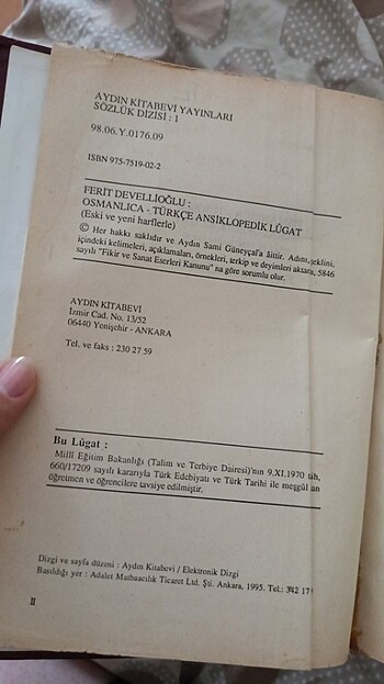 Ferit Develioğlu /  Osmanlıca - Türkçe Ansiklopedik Lûgat - Görsel 3