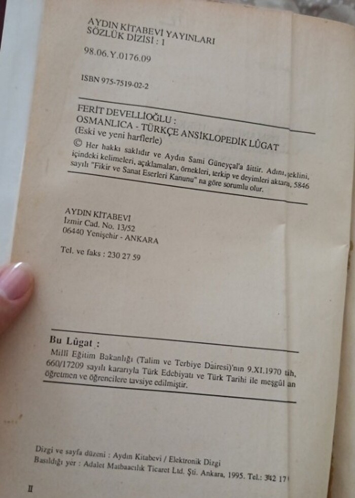 Ferit Develioğlu /  Osmanlıca - Türkçe Ansiklopedik Lûgat - Görsel 3