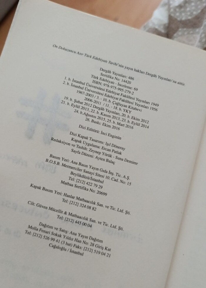 Ahmet Hamdi Tanpınar - On Dokuzuncu  Asır Türk Edebiyatı Tarihi - Görsel 2