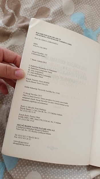 Prof. Dr. Özkul Çobanoğlu- Halkbilimi Kuramları ve Araştırma Yön - Görsel 2