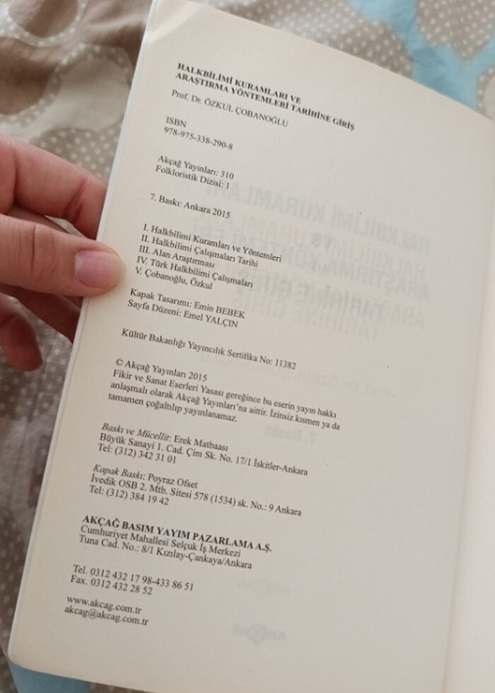 Prof. Dr. Özkul Çobanoğlu- Halkbilimi Kuramları ve Araştırma Yön - Görsel 2