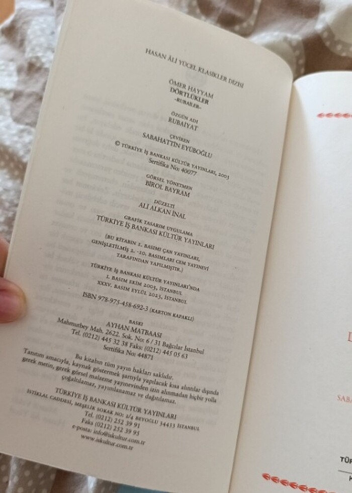 Ömer Hayyam - Dörtlükler ( Rubailer )  - Görsel 2