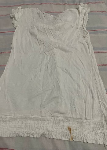 kısa kollu beyaz bluz - Görsel 4