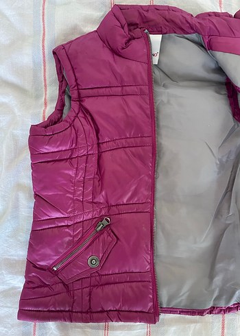 mor fermuarlı çocuk yeleği - Görsel 6