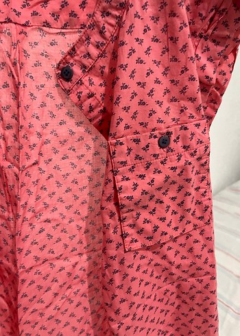 düğmeli kısa kollu gömlek - Görsel 4