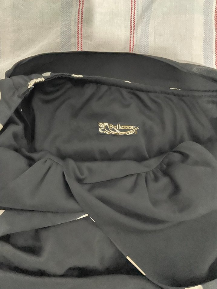 siyah puantiyeli abiye elbise - Görsel 5