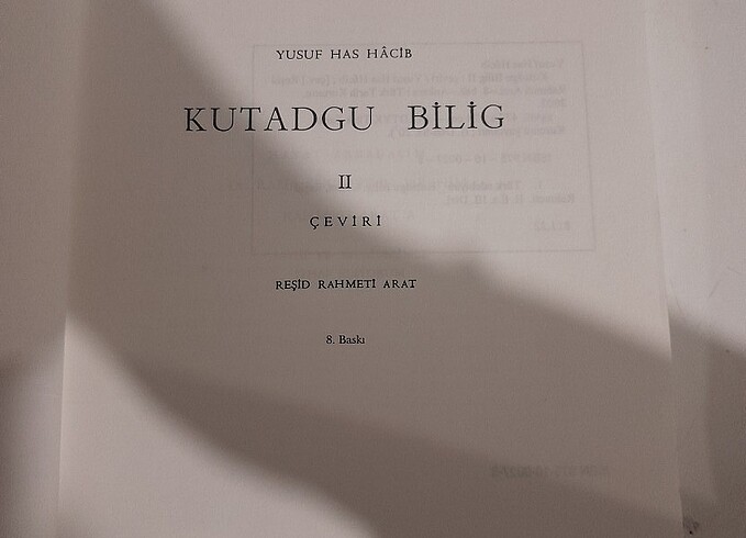  kutadgu bilig metin 2, reşit rahmeti arat