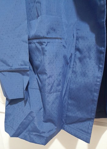 Aker kadin Mavi Uzun Kollu Ceket - Görsel 4