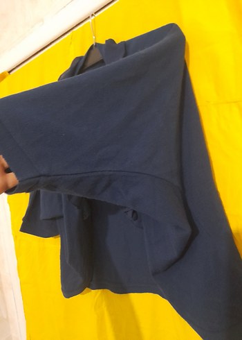 kadin Lacivert Fırfırlı Bolero - Görsel 9