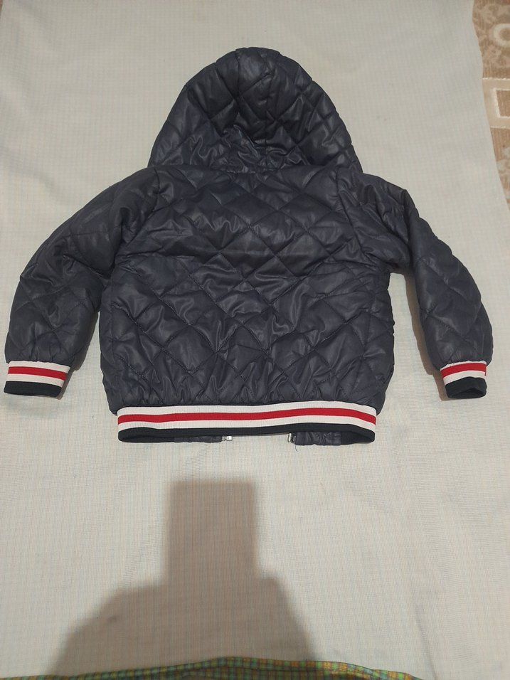 Kapüşonlu Fermuarlı 5 ,6  yaş Erkek Çocuk Mont - Görsel 3