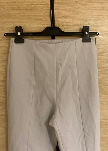s Beden Bej Keten Midi Kadın Kumaş Pantolon