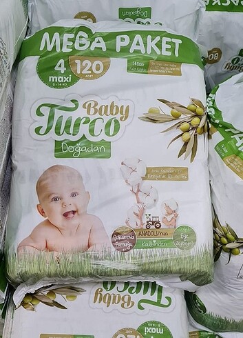 Baby turco 4 numara 120 adet mega paket