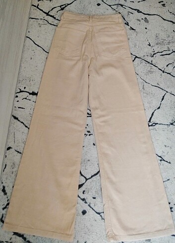 xs Beden Palazzo Jean bej renk