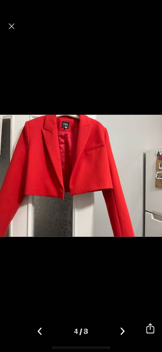 zara orj crop ceket son adet - Görsel 2