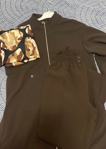 armine kap ipek eşarp pantolon takım - Görsel 7