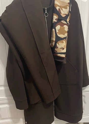 armine kap ipek eşarp pantolon takım - Görsel 3