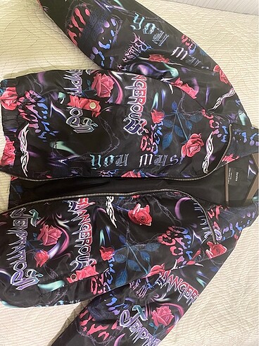 Bershka Bershka desenli bomber ceket