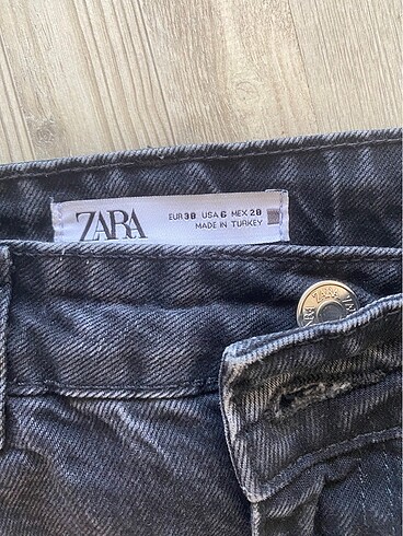 38 Beden Zara yüksek bel straight jean siyah