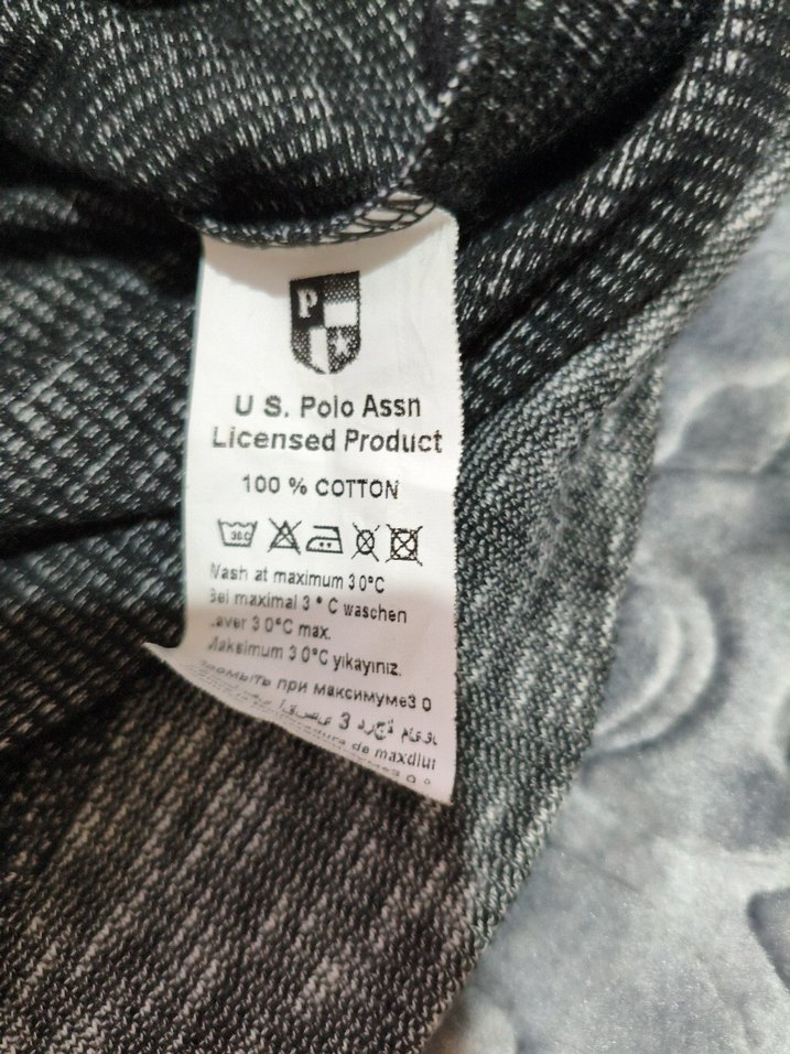 Gri Erkek USPA Sweatshirt - Görsel 4