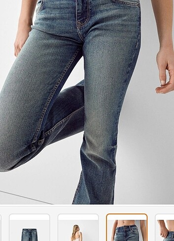 36 Beden BERSHKA low waist bootcut jean