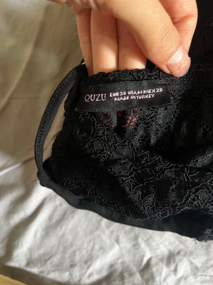 Nakışlı Siyah Gotik Midi - Görsel 2