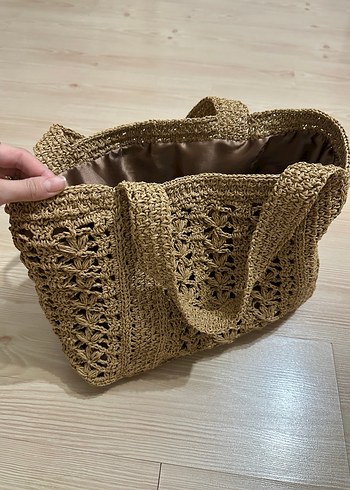 Dantel Detaylı Örgü Kadın Çanta - Görsel 2