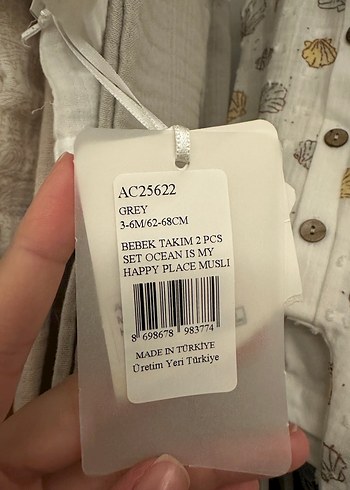 Gri Papyonlu Bebek Erkek Keten Takım - Görsel 4